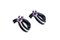 Boucles d'Oreilles Pendantes avec Diamants, Rubis et Onyx 3