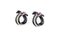 Boucles d'Oreilles Pendantes avec Diamants, Rubis et Onyx 2