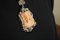 Engraved Orange Coral Pendant in Gold and Silver 6