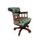 Classic Chesterfield Captain's Chair in Green 2