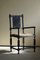 Early 20th Century Danish Modern Sculptural Wooden Armchair with Lambswool Seat 1