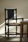 Early 20th Century Danish Modern Sculptural Wooden Armchair with Lambswool Seat 10