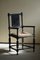 Early 20th Century Danish Modern Sculptural Wooden Armchair with Lambswool Seat 5