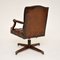 Georgian Style Leather Swivel Desk Chair, Image 10