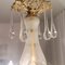 Classical 3-Branch Chandelier in Semi-Frosted Cut Crystal Glass, 1950s 8