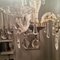 Klassischer Kronleuchter mit 3 Armen aus geschliffenem Kristallglas, 1950er 7