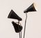 Mid-Century Swedish Triple Shade Type 2 Floor Lamp in Black from Orsjo Belysning, Image 2