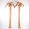 Large Rattan Palm Tree Sconces, Set of 2 7