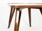 Italienischer Mid-Century Modern Couchtisch aus Holz & Messing, Paolo Buffa zugeschrieben 3