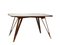 Italian Mid-Century Modern Wood & Brass Coffee Table Attributed to Paolo Buffa 1