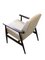 Poltrone Mid-Century in lino beige di Henryk Lis, anni '60, set di 2, Immagine 7