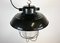 Lampe à Suspension d'Usine Industrielle en Émail Noir de Elektrosvit, 1960s 2