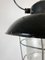 Lámpara colgante industrial esmaltada en negro de Elektrosvit, años 60, Imagen 7