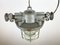 Lámpara colgante industrial de hierro fundido, años 60, Imagen 2