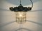 Industrial Cast Iron Cage Pendant Light, 1960s, Image 13