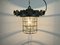 Lampe à Suspension Cage Industrielle en Fonte, 1960s 13
