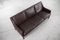 Dänisches Mid-Century Modern 3-Sitzer Sofa aus Schokoladenleder, 1960er 16