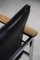 Set of Mid-Century Scandinavian Black Leather Armchair by Sigvard Bernadotte for France & Søn, 1960s 12