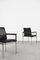 Set of Mid-Century Scandinavian Black Leather Armchair by Sigvard Bernadotte for France & Søn, 1960s 9