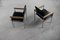 Mid-Century Scandinavian Black Leather Armchair by Sigvard Bernadotte for France & Søn, 1960s, Set of 2 5