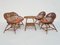 Small Italian Bamboo Living Room Set, 1960s, Set of 4, Image 2