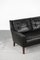 Scandinavian Mid-Century Modern Black Leather Living Room Set by Ulferts Tibro, 1960s, Set of 2, Image 8