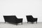 Mobilier de Salon Scandinave Mid-Century en Cuir Noir par Ulferts Tibro, 1960s, Set de 2 22