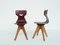 Chaises Pivotantes pour Enfant de Pagholz Flötotto, Allemagne, 1950s, Set de 2 1