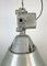 Lámpara industrial a prueba de explosiones con pantalla de aluminio de Polam, años 70, Imagen 8