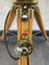 Spanish Brass Projector Floor Lamp on British Tripod by Mateo Miletich, 1980s, Image 10