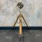 Spanish Brass Projector Floor Lamp on British Tripod by Mateo Miletich, 1980s, Image 11