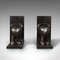 Small Victorian Anglo-Indian Ebony Elephant Bookends, 1890, Set of 2 3