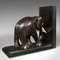 Small Victorian Anglo-Indian Ebony Elephant Bookends, 1890, Set of 2, Image 8