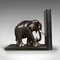 Small Victorian Anglo-Indian Ebony Elephant Bookends, 1890, Set of 2, Image 5