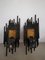 Large Brutalist Sculptural Sconces by Marcello Fantoni, Italy, 1970s, Set of 2, Image 7