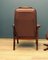 Scandinavian Leather Fold-Out Chair from Mobel Team, Image 4