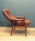 Scandinavian Leather Fold-Out Chair from Mobel Team, Image 2