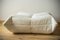 Togo Pouf in White Boucle by Michel Ducaroy for Ligne Roset 6