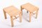 Tabourets Scandinaves en Pin Massif, 1950s, Set de 2 6