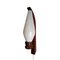 Mid-Century Danish Teak and Glass Wall Lamp, 1960s, Image 5