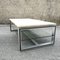 Rectangular Coffee Table in Travertine, Aluminum and Glass, France, 1970s 2