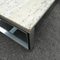 Rectangular Coffee Table in Travertine, Aluminum and Glass, France, 1970s 6