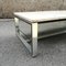 Rectangular Coffee Table in Travertine, Aluminum and Glass, France, 1970s, Image 5