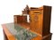 Neoklassizistischer Schreibtisch mit Blumenschnitzerei und Marmorplatte 7