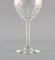 French Art Deco Wine Glasses in Clear Crystal Glass, Set of 5 5