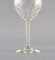 French Art Deco Wine Glasses in Clear Crystal Glass, Set of 5, Image 5