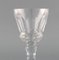 Art Deco French White Wine Glasses in Crystal Glass, Set of 7, Image 3