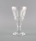 Art Deco French White Wine Glasses in Crystal Glass, Set of 7, Image 2