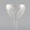 Copas de vino tinto francesas Art Déco de cristal transparente. Juego de 2, Imagen 4