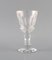 Art Deco French White Wine Glasses in Clear Crystal Glass, Set of 3, Image 2